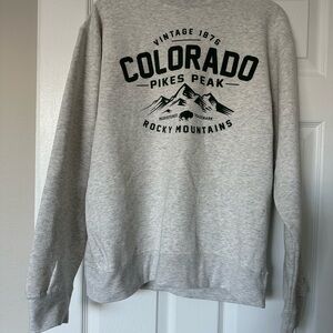 Gray Colorado Pikes Peak Sweater